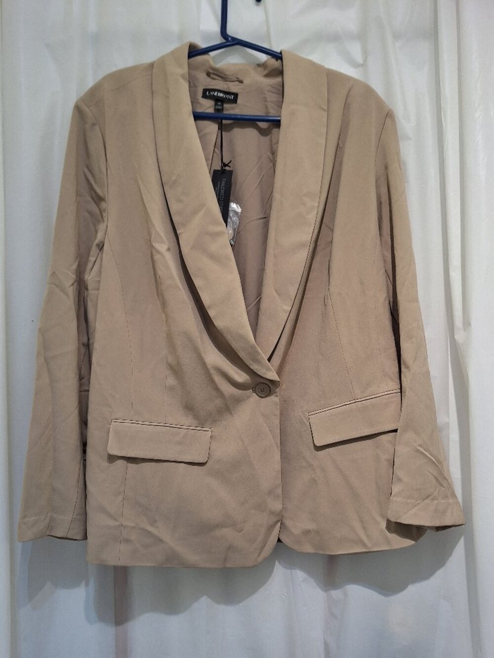 Blazer / Jacket LANE BRYANT TAN Size 28 "Tailored Stretch" NWT